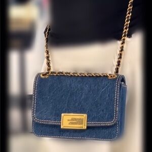 Marc Jacobs crossbody plaza denim bag -
